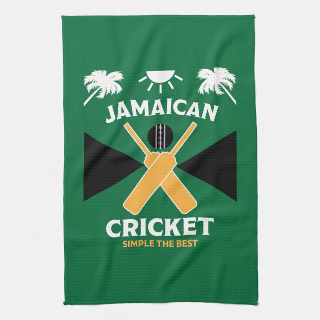 Jamaica Cricket Geschirrtuch (Vertikal)