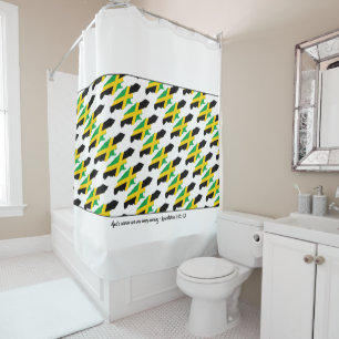JAMAICA Custom Scripting Duschvorhang
