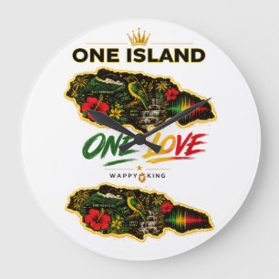 Jamaica Designuhr Große Wanduhr