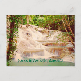 Jamaica Dunn's River Falls stilisiert Postkarte