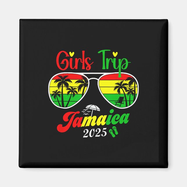 Jamaica Family Wiedersehen Girls Trip 2025 Urlaub  Magnet (Vorne)