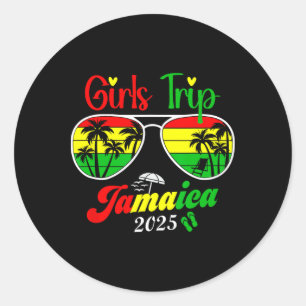 Jamaica Family Wiedersehen Girls Trip 2025 Urlaub  Runder Aufkleber