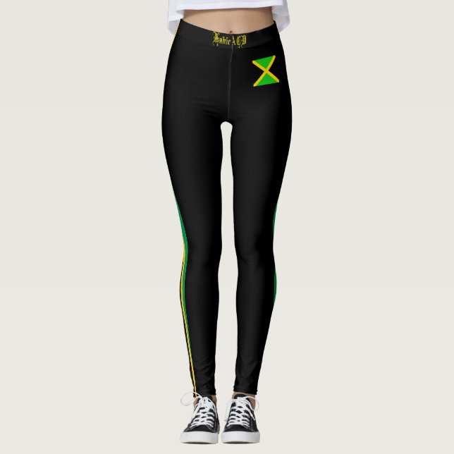 JAMAICA FLAG BLACK LEGGINGS HAVIC ACD (Vorderseite)