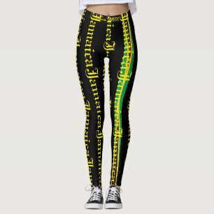 JAMAICA FLAG BLACK LEGGINGS HAVIC ACD