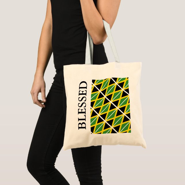 JAMAICA FLAG gesegnet Tragetasche (Vorderseite (Produkt))