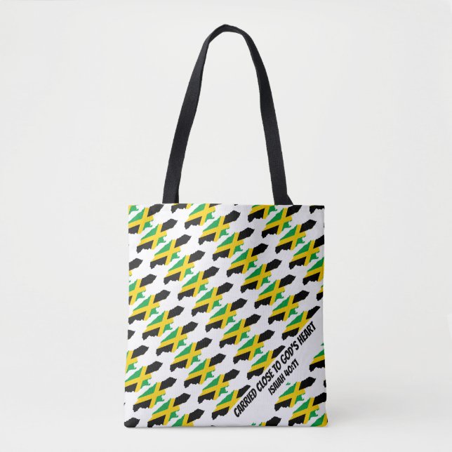JAMAICA FLAG | Gods Heart | Isaiah 40 Tasche (Vorderseite)