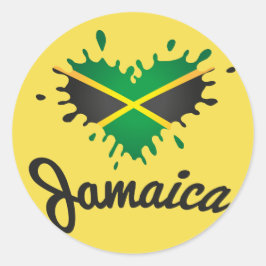 Jamaica Flag Island - Proud Jamaicans - Sticker