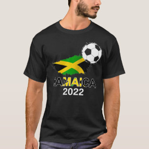 Jamaica Flag Jersey Supporter Jamaikanisches Fußba T-Shirt