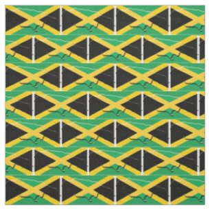 JAMAICA Flag Map-Kontur Stoff