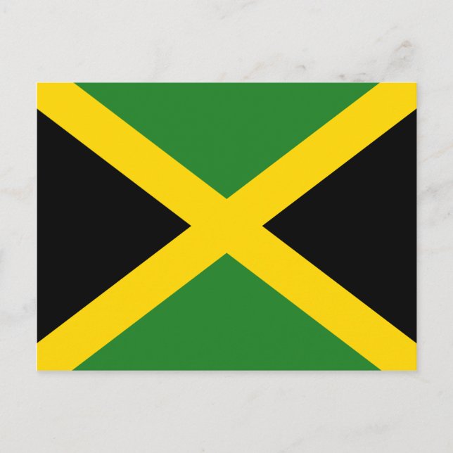 Jamaica Flag Postcard Postkarte (Vorderseite)