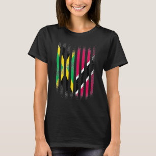 Jamaica Flag Trinidad & Tobago Grown Country Flags T-Shirt