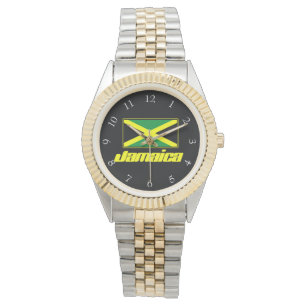 Jamaica-Flagge Armbanduhr