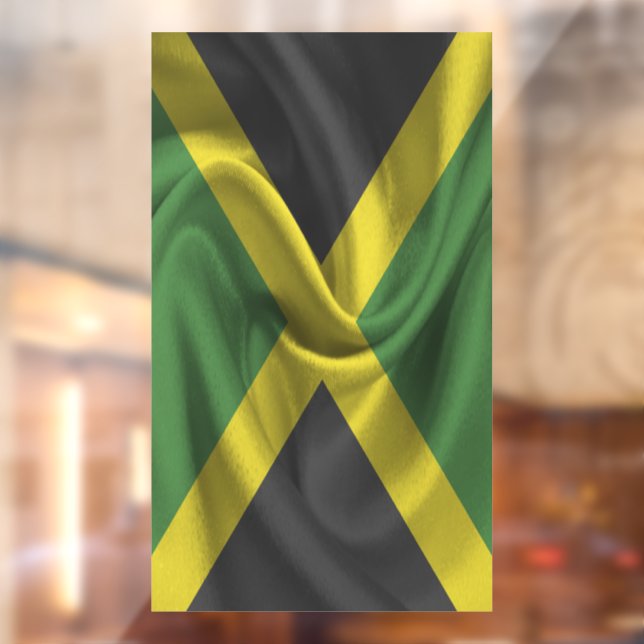 Jamaica-Flagge Fensteraufkleber (Blatt 2)