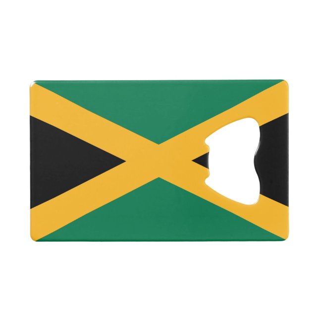 Jamaica-Flagge Geldbeutel Flaschenöffner (Vorderseite (Horizontal))