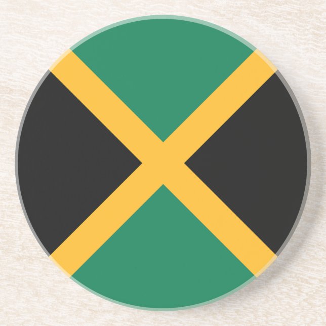 Jamaica-Flagge Getränkeuntersetzer (Vorne)