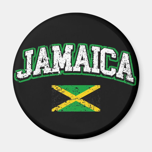 Jamaica-Flagge Magnet (Vorne)