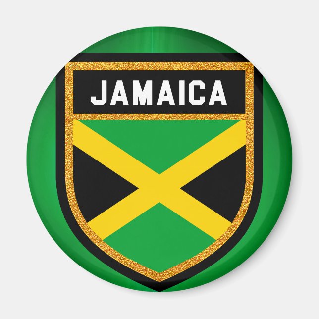 Jamaica-Flagge Magnet (Vorne)