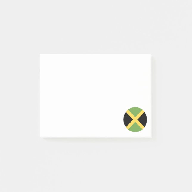 Jamaica-Flagge Post-it Klebezettel (Vorderseite)