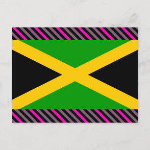 Jamaica-Flagge Postkarte