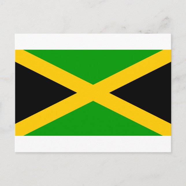 Jamaica-Flagge Postkarte (Vorderseite)