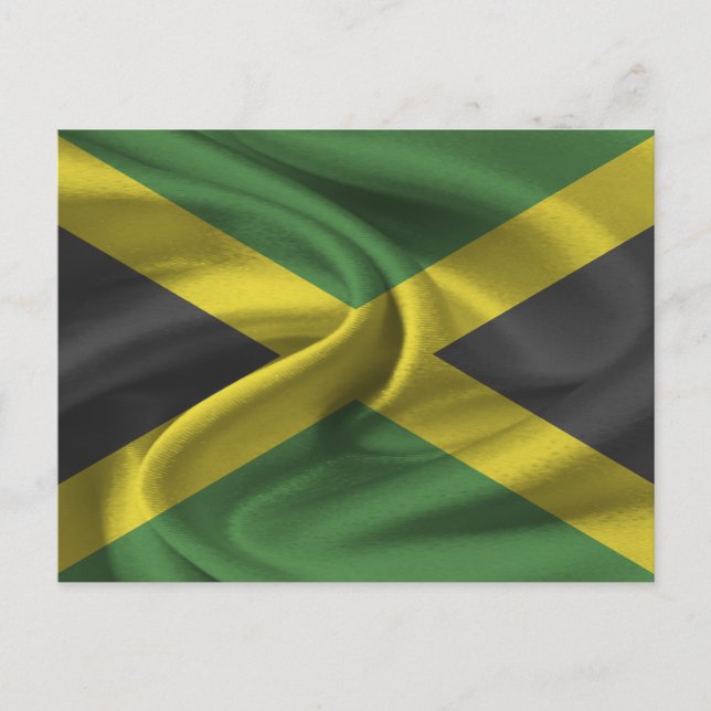 Jamaica-Flagge Postkarte (Vorderseite)