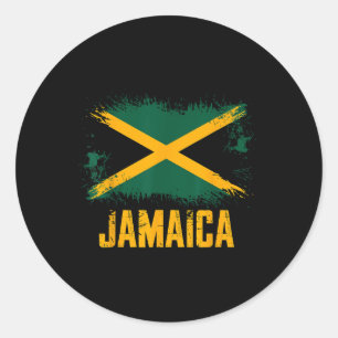 Jamaica-Flagge Runder Aufkleber