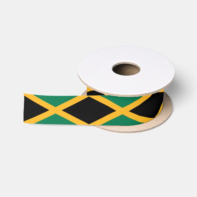 Jamaica-Flagge Satinband (Spule)