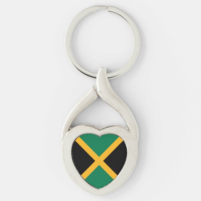 Jamaica-Flagge Schlüsselanhänger (Vorderseite)