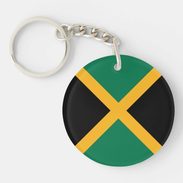 Jamaica-Flagge Schlüsselanhänger (Vorderseite)