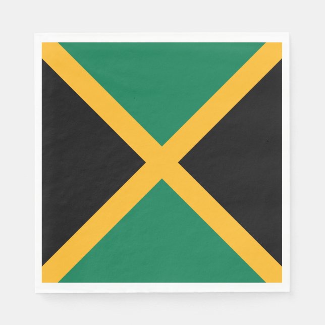 Jamaica-Flagge Serviette (Vorderseite)