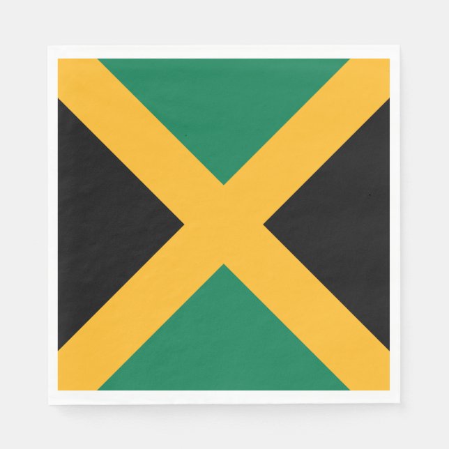 Jamaica-Flagge Serviette (Vorderseite)