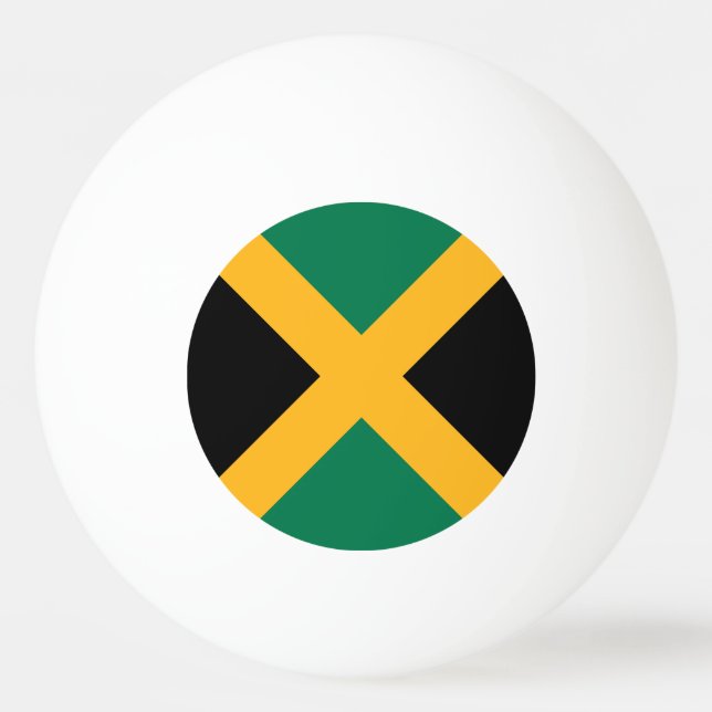 Jamaica-Flagge Tischtennisball (Vorderseite)