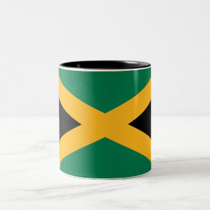 Jamaica-Flagge Zweifarbige Tasse