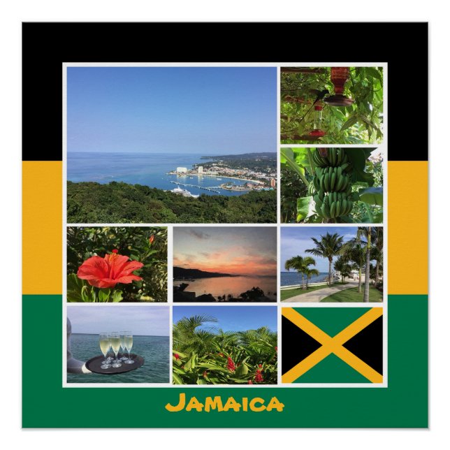 Jamaica Foto Collage Poster (Vorderseite)