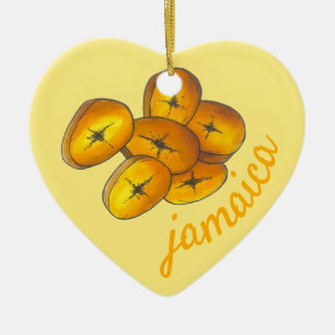 JAMAICA Fried Plantains jamaikanische Küche Keramik Ornament