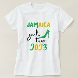 Jamaica Girls Trip 2023 Gruppenabgleich, grüner Te T-Shirt
