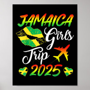 Jamaica Girls Trip 2025 Jamaica Summer Vacation Tr Poster