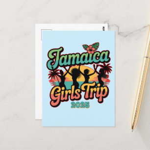 Jamaica Girls Trip Squad 2025 Tropical Vibes Postkarte