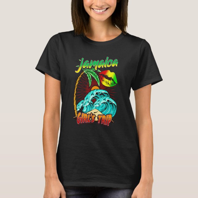 Jamaica Girls Trip Weekend Gateway Besties Group M T-Shirt (Vorderseite)