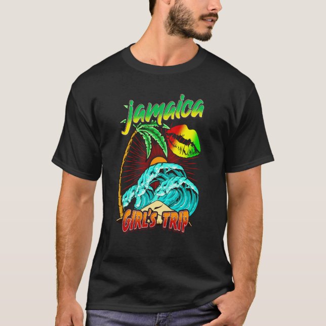Jamaica Girls Trip Weekend Gateway Besties Group M T-Shirt (Vorderseite)