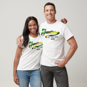Jamaica Green Black Yellow Cruise Group Matching T-Shirt