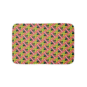 JAMAICA GRENADA FLAGS Patriotic Geometric Modern Badematte