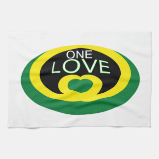 Jamaica Herzstück Fahne eine Liebe Herzdesign Küchentuch