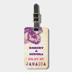 JAMAICA Hibiskus Zielort Gepäckanhänger