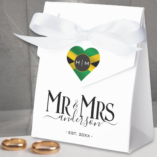 Jamaica Jamaica Flag Herz Niedliche Neugeborene Ho Geschenkschachtel (Jamaica jamaican flag heart monogram mr and mrs white wedding favor box)