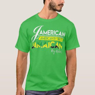 Jamaica Jamerican American Jamaica Flag T-Shirt