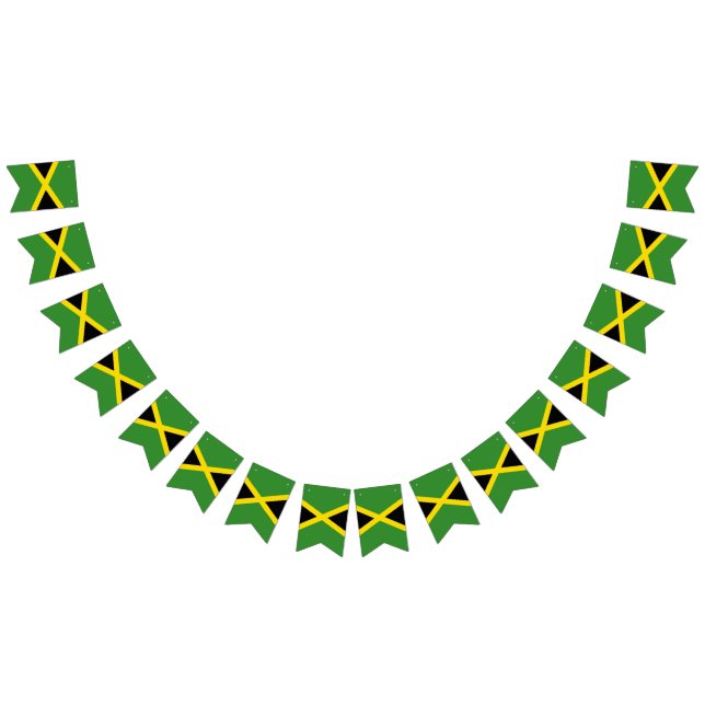 Jamaica Jamrock Rasta Reggae Jamaica Vibes Roots Wimpelkette (Alle)