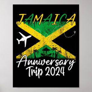 Jamaica-Jubiläumsreise Paar Sommerurlaub Tr Poster