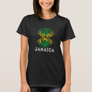 Jamaica King Safari Lion Head Karibohne Jamaica R T-Shirt