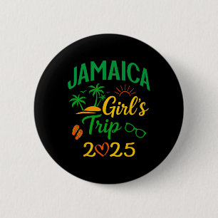 Jamaica Mädchen Reise 2025-coole karibische Urlaub Button